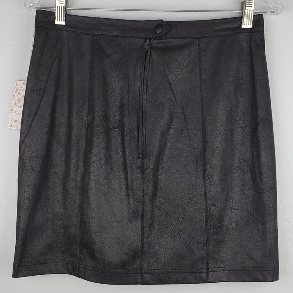 FREE PEOPLE RUMI RUCHED MINI SKIRT - Picture 6 of 8